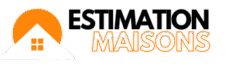 Logo estimation maisons, estimer, vendre, vendre rapidement et acheter